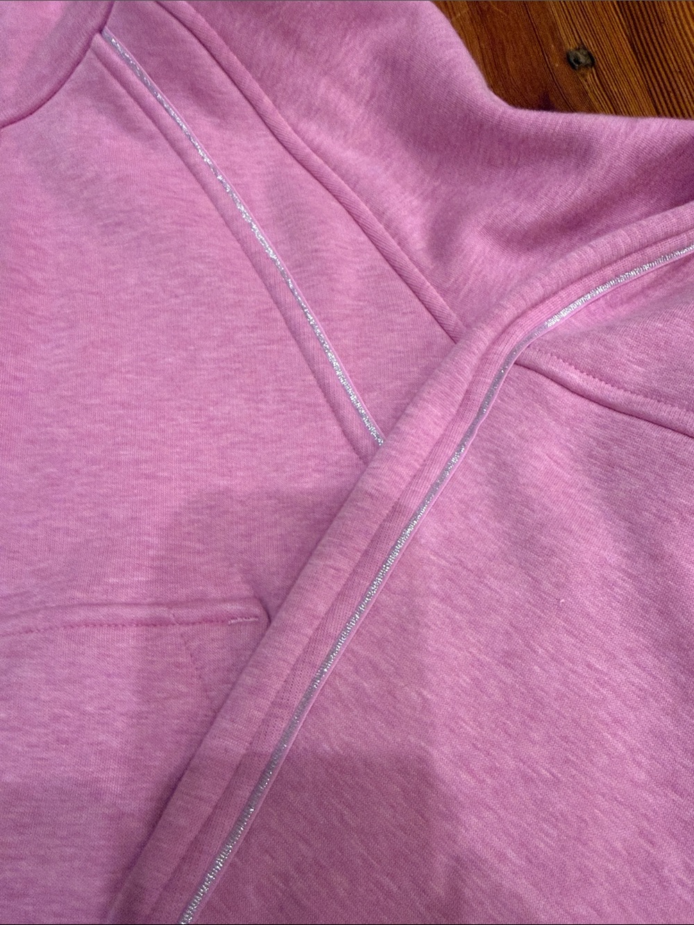 lululemon athletica Heathered Pink Half-Zip Hooded Pullover - Picture 2 of 6